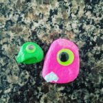 Kim Rhodes Instagram - My daughter, out of the blue, asked to paint some rocks.