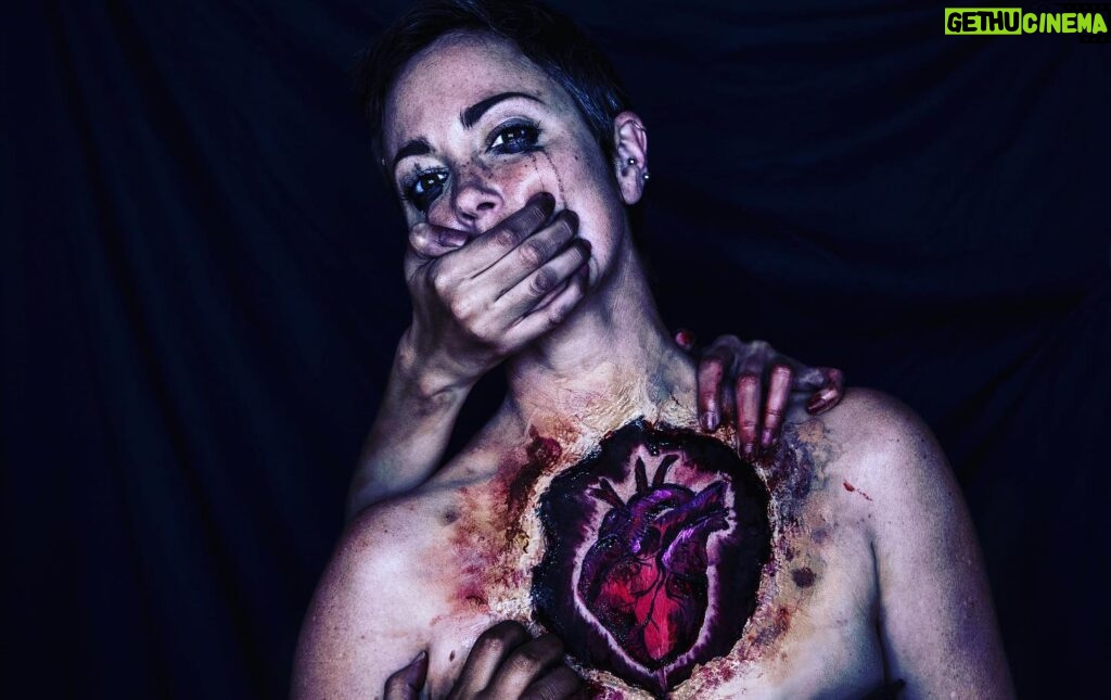 Kim Rhodes Instagram - Another photo on my phone that makes me smile. Makeup by @vicrighthand (who offers classes at Creation cons, BTW) A powerful image about #SA. I see this and smile because she reminds me of the ability humans have to use our talents and give voice to our courage.