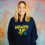 Kim Rhodes Instagram – My loves!! We’ve brought this design back for you because it meant so much to so many; Wayward AF was a rallying cry for all of us, that though we are wayward, we are not lost. Wear it with pride knowing that it supports @newleashonlifeusa. Link in my bio!
