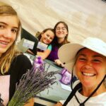 Kim Rhodes Instagram – Lavender picking. As you do.