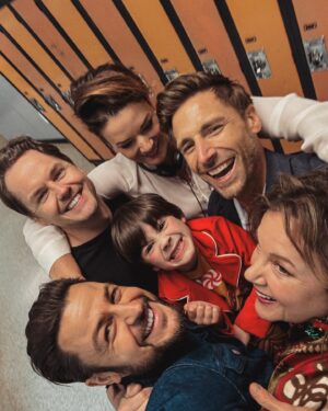 Kimberley Sustad Instagram - You asked…so we’re back.  Welcome home :)

3 Wiser Men And A Boy 👱🏻‍♂️🧔🏻🧑🏻‍🦱   👦🏻

Coming this holiday season 🎄

#3WiserMenAndABoy