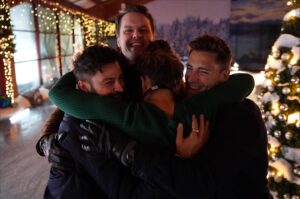 Kimberley Sustad Instagram - This one is special. These guys poured their hearts and souls into it. I had the honour of co-writing it with @paulcampbellofficial and we held nothing back! Three Wise Men and a Baby. Let’s go! Plans for Sat the 19th? @hallmarkchannel