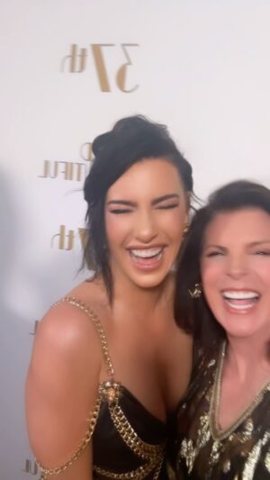 Kimberlin Brown Instagram - Wait for @jacquelinemwood_1 ‘s #laugh it’s #priceless SO MUCH FUN!! #love this #beautiful #beauty Such a #fantastic #energy that she #shares with others. @boldandbeautifulcbs ‘s 37th #anniversaryparty