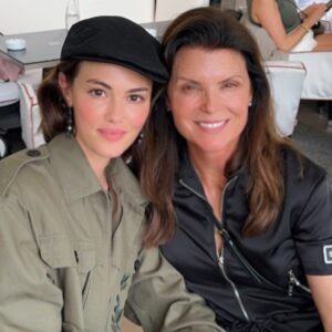 Kimberlin Brown Instagram - You never know who you’re going to run into while  in #paris #turkish actress @gulperr @museelouvre museum @cafe_marly such a #beautifullady #greatday