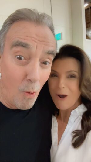 Kimberlin Brown Instagram - When @ericbraedengudegast still says his fish is bigger!! @boldandbeautifulcbs @youngandrestlesscbs @cbstvstudios #fishtales #fishstories #iwon #minewasbigger @cbstv