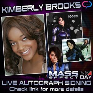 Kimberly Brooks Instagram - ⏰ @masseffect Cast Reunion Time ✨ Where my Mass Effect fans at?!😈

🚀 In Honor Of N7 Day,

We’re having a cast reunion panel on Jennifer Hale’s YouTube channel > Sunday Nov 12th @ 1pm PST⚡️

🎉Join @mr.markmeer @courtenaytaylorla @wsalyers @raphaelsbarge @keythefarley @mrdcdouglas @alixwiltonregan @missalihillis @ash.sroka @jhalegram 
 
I’ll be signing autographed prints for you guys via @streamily.live directly after the panel on my Instagram @2pm 🦋

To get an autograph from me or my cast mates visit the link in my bio! ✨

#masseffect #N7Day #masseffectreunion #panel #masseffectcast #voiceactor #voiceactors #cast #signing