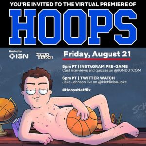 Kimberly Brooks Instagram - Hey y’all!  Tonight is the #HoopsNetflix virtual premier! So happy to have worked on this hilarious show. I’ll be watching from home, eating my yummy snacks and loving my Hoops merch. Be sure to check out @NetflixIsAJoke on Twitter because Jake Johnson is taking over!