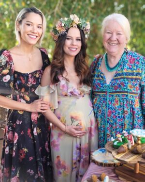 Kimberly Daugherty Instagram - These two ladies turned me into a forest fairy yesterday to celebrate Baby #2. Thank you @seaweanie & @gypsymarrow for throwing such a beautiful shower and all the incredible women who came to celebrate. Due to covid, we didn’t do an in-person shower with Wilder, so this was extra special. 🧚🏼‍♀️ 🍄 🌲