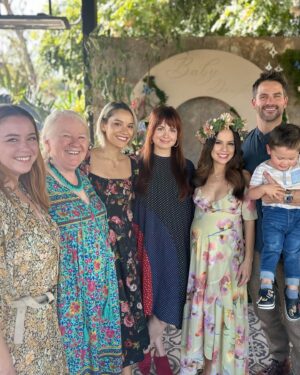 Kimberly Daugherty Instagram - These two ladies turned me into a forest fairy yesterday to celebrate Baby #2. Thank you @seaweanie & @gypsymarrow for throwing such a beautiful shower and all the incredible women who came to celebrate. Due to covid, we didn’t do an in-person shower with Wilder, so this was extra special. 🧚🏼‍♀️ 🍄 🌲