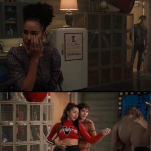 Kimberly McCullough Instagram - Shout out to the @highschoolmusicalseries fan who noticed this. One of the wonderful things about being a producing/director on a series is that you get to tell a story over time. In the image above (season 2) the steadycam move caught Ricky in the doorway for a fraction of a moment as Gina in the foreground sheds a tear for him. In the image below (season 4) Ricky and Gina, now dance together in the same angle and framing. As a director, I really like book ends and used blocking as a way of calling back to moments without directly referencing them. Thank you for posting this whoever you are and for being a fan. ❤️