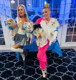 Kira Magnin-Forster Instagram - 🦈 Baby Pom sharks all around!!!! Watch episode 2 of #JohnnyLovesTaya NOW on the @aew YouTube channel!! 

📺 LINK IN BIO!!!
