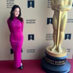 Kira Reed Lorsch Instagram - Celebrating #movies & #fashion @academymuseum 🎬 💖👗 @afibriant #afibriant #actress #kirareedlorsch