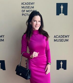 Kira Reed Lorsch Instagram - Celebrating #movies & #fashion @academymuseum 🎬 💖👗 @afibriant #afibriant #actress #kirareedlorsch