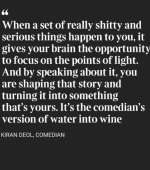 Kiran Deol Instagram - 😲💥📰The Times UK 😲💥📰
I didnt realize how *massive*   *thoughtful* this article was bc I've been  working on the show. Excerpts here. My Mum still reads this paper! 😭

@edfringe run begins THIS MONDAY @gildedballoon August 14-28. ✨🎟️✨

#edfringe #woman #comedy #live 

📸 @birds_eye_photo 
📸 @fscottschafer
