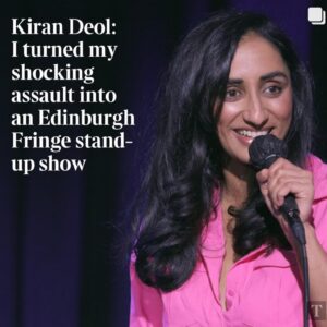 Kiran Deol Instagram - 📰 My Mum knows this paper! In anticipation of @edfringe 14-28 August. Thank you @timesculture   @thetimesscotland 🌊🍷 

🎟️ in bio   @gildedballoon 
📸 @fscottschafer 
📸 @birds_eye_photo