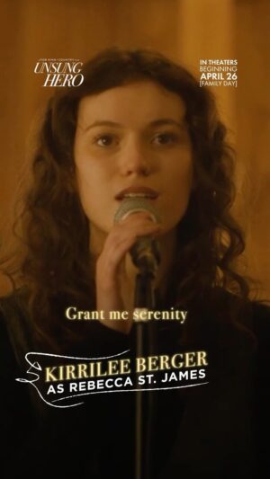 Kirrilee Berger Instagram - This song is our prayer today! Also…@KirrileeBerger plays such a compelling @RebeccaSt.James that we’re doing a double take! ❤️#UnsungHeroMovie is in theaters beginning April 26—Family Day.