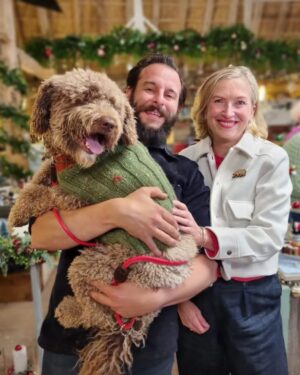 Kirsten Ramsay Instagram - Did you catch The Repair Shop Christmas Special?
We had such fun making it! and hope you enjoyed watching?
Here’s Wendy in her Christmas jumper 🎄❤️🎄 

Wishing everyone a very Merry Christmas!✨

@dominicchinea @therepairshoptv @___yak @djcross87 
#therepairshop #christmas #restoration 
#ceramics #conservation #festive 
#dogsofinstagram #secretsanta #kirstenramsay