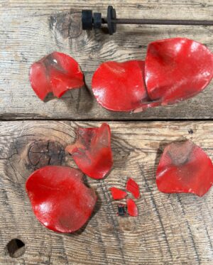 Kirsten Ramsay Instagram - A very special Poppy from the Tower of London 2014 installation, commemorating the centenary of WW1.

Each of the 888,246 Poppies that filled the moat surrounding the Tower represents the lost lives of British soldiers.

I have worked on many of these precious Poppies over the years and each has a unique and special story.

On tonight’s The Repair Shop I was able to rescue Alex and Steph’s Poppy, a unique reminder of Pete who meant so much to them both.

Catch up on @bbciplayer 

@therepairshoptv #bbc #repair #restoration
#conservation #ceramic #ceramics #ceramicart 
#ceramicconservation #conservatorsofinstagram 
#fineartconservation #toweroflondonpoppies 
#toweroflondonpoppy #kirstenramsay 
#china #lowfiredpottery @dominicchinea