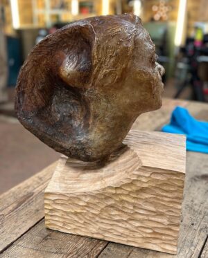 Kirsten Ramsay Instagram - A real challenge on tonight’s Repair Shop, a sculpted plaster head with a large section missing along with the original wooden base.

It was one that required me to dig deep into my years of experience to find a treatment that would look good but also have the strength to support the structure of the sculptural head.

I couldn’t have done it without the help of @williamkirkrestoration who carved an exact replica of the missing original base and helped devise a plan to bond the two sections together.

We only had two poor quality pictures to work from but a happy outcome when the sculpture was revealed to Martin and it was just as he had remembered it as a boy. 

Catch up on @bbciplayer 

@therepairshoptv #repairshop #conservation 
#restoration #repair #sculpture #sculptures 
#paintedplaster #paintedplastersculpture 
#paintedplasterheads #kirstenramsay #milosaxman 
#czechoslovakia #conservatorsofinstagram