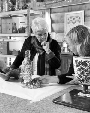 Kirsten Ramsay Instagram - Last year I was lucky enough to meet Dame Judi Dench during her visit to The Repair Shop. 

I had the opportunity to show her the projects I was working on and answer her questions.

As conservators many of whom work behind the scenes in museums and institutions we love to have the opportunity to share the work we do, so as part of #askaconservator day I will be happy to answer any conservation related questions that you might have.

@dame_judi_dench_daily @therepairshoptv 

#askaconservator day 03/11/23 #conservation 
#conservatorsofinstagram #repair #heritage
#artcollector #museums #galleries #antiques 
#ceramics #artefacts #training 
#careerinconservation #lifelonglearning #judidench 
#kirstenramsay