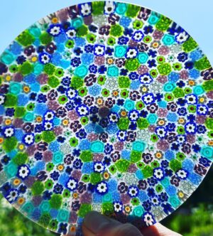 Kirsten Ramsay Instagram - Sun shining through previously smashed Murano millefiori glass dish.

Have a wonderful weekend!

@maimaridou 

#conservation #restoration #glass #murano 
#muranoglass #repair #millefiori #wip 
#decorative #decorativearts #antiquesandinteriors #antiques #collectibles 
#kirstenramsay