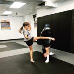 Kirsten Storms Instagram - She is so serene when she’s fighting. It’s a scary calm and 👏🏻I 👏🏻LOVE👏🏻 IT. (@kylegenekoenig, you remain a badass instructor. Grateful for ya!)
