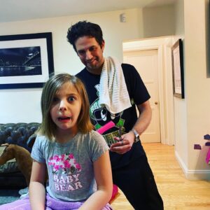 Kirsten Storms Instagram - ◾️ Feeling nice, might delete later 😆◾️You let her style your hair, you took care of her favorite balloon (even though she liked that balloon better than any of the gifts we bought her), you practice your braiding skills on her Elsa doll, watch YouTube videos so you can give her the exact haircut that she asked for, you make silly faces on FaceTime to make her laugh, you take the time to stop and put flowers in her hair, but most of all you make her feel loved. 🥰 
 Happy Father’s Day to a fantastic #girldad @brandonjbarash