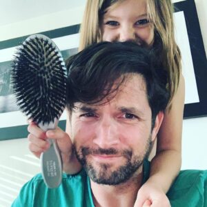 Kirsten Storms Instagram - ◾️ Feeling nice, might delete later 😆◾️You let her style your hair, you took care of her favorite balloon (even though she liked that balloon better than any of the gifts we bought her), you practice your braiding skills on her Elsa doll, watch YouTube videos so you can give her the exact haircut that she asked for, you make silly faces on FaceTime to make her laugh, you take the time to stop and put flowers in her hair, but most of all you make her feel loved. 🥰 
 Happy Father’s Day to a fantastic #girldad @brandonjbarash