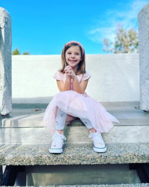 Kirsten Storms Instagram - She’s a fierce little female with a mind of her own. She’s silly, but also extremely smart. She’s a great listener and will always ask her dad or me “How are you doing?” when she’s on the phone with one of us (if you’ve ever spoken on the phone with a kid her age then you know that’s rare). She truly cares about how the people she loves are feeling. Like, deeply cares. She’s an animal lover and I’m convinced every single one she comes into contact with can sense it. It’s like they’re drawn to her. She loves playing with makeup and building Lego sets. She will choose to wear a dress instead of jeans (every single time), but she will balance it out and wear dresses with converse or combat boots. There is so much more to her than all of this and I love that as the years go by I get to watch her personality continue to grow - even though I can feel it going by too fast (8 ALREADY?!). I love her more than life. I’m so proud to be her mom. 🥰 Her birthday was yesterday and we were so busy celebrating with her that I didn’t have a chance to post a birthday pic. This one was my favorite. ♥️ I love you, Harper Rose.