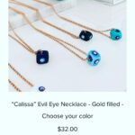 Kirsten Storms Instagram - You know I like to share where you can get the goods. Right now I’m very much in love with my jewelry from @eyesea.jewelry 🥰 I’ve been wearing these earrings everyday (I also recently wore them on the show. Will air in March). They’re so light weight, but give you that hoop earring feel. 🙆🏼‍♀️ Obsessed. And lovin’ my evil eye 🧿 cube necklace. Check out their website (I would wear everything on their site - seriously)...the link is in their Instagram bio! Discount code: kirsten15 for 15% off of your order. ♥️ @eyesea.jewelry #notanad