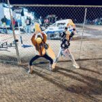 Kirsten Storms Instagram - We had SO MUCH FUN at the @venturaraceway last night. I grew up watching and going to a lot of NASCAR races, so I was really excited to take Harper to her first race. She had a blast and can’t wait to go back. Gave me feels. 🥰 Also, swipe to see how cute this little nugget looks in her winter outfit. She’s started to carry purses and I’m all about it.