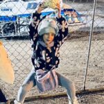 Kirsten Storms Instagram - We had SO MUCH FUN at the @venturaraceway last night. I grew up watching and going to a lot of NASCAR races, so I was really excited to take Harper to her first race. She had a blast and can’t wait to go back. Gave me feels. 🥰 Also, swipe to see how cute this little nugget looks in her winter outfit. She’s started to carry purses and I’m all about it.