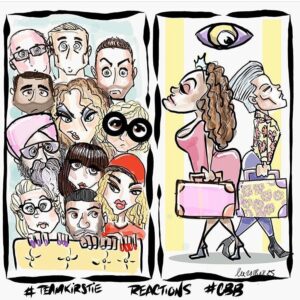 Kirstie Alley Instagram - He Did It Again! @thatleewilliams @bbuk @kirstiealley #bbuk #cbbuk #celebritybigbrotheruk #celebritybigbrother #bigbrother #usa #uk #team #teamwork #eviction #art #artwork #housemates #diaryroom #eyeofthestorm #kirstietowin #votetowin #himynameiskirstiealley #teamkirstiealley #teamkirstie #backoff