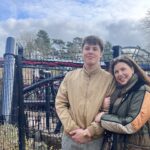 Kirstie Allsopp Instagram - I often say that things I mention on here are bought the normal way, but there are some things you can’t buy, so this is a big Thank You to @altontowers ‘cos as the mother (and stepmother, he’s hiding 😜) of major thrill seekers I could not turn down the chance for the boys to be amongst the first to ride on #nemesisreborn. This is our third trip to Alton Towers, so we are not just free believers, and we’re having a genuinely lovely day and the trees everywhere make this a particularly special place. An added shout out to Freya from @runraggeduk who is doing a great job. #altontowers #familyfun