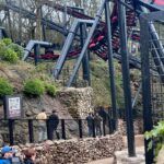 Kirstie Allsopp Instagram - I often say that things I mention on here are bought the normal way, but there are some things you can’t buy, so this is a big Thank You to @altontowers ‘cos as the mother (and stepmother, he’s hiding 😜) of major thrill seekers I could not turn down the chance for the boys to be amongst the first to ride on #nemesisreborn. This is our third trip to Alton Towers, so we are not just free believers, and we’re having a genuinely lovely day and the trees everywhere make this a particularly special place. An added shout out to Freya from @runraggeduk who is doing a great job. #altontowers #familyfun
