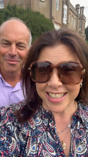 Kirstie Allsopp Instagram - He’s back at work, and was very, very touched by all your messages, I even managed to get him to say it on insta. Bless him 😘