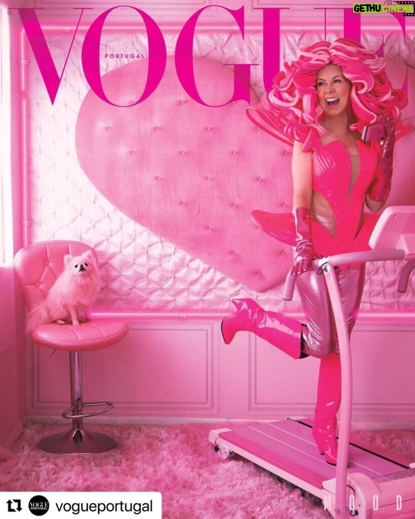 Kitten Kay Sera Instagram - DREAMS COME TRUE!!! 💗 I had always dreamed that my career & pink style would eventually catch the eye of the most iconic fashion magazine in the UNIVERSE!!!! THE DAY HAS COME AND I’M CRYING!!!! You are never too old!! I was told I was too old by someone in the beauty industry when I said I dreamed of being in @vogue ! Well hunny I’m the COVER !!!! Link in bio to buy !! Special thank you to @vogueportugal @anamurcho @sofia.slucas editor in chief 📷 @olegbogdancom 👄 @sotellrob_mua Costume @charismatico Location @thepinkpalace_ Space pup @pinkaboothepup Wig @wigcraft.vegas photo retoucher Shannon Dean Cover art direction @jsantanagq . . . #kittenkaysera #pinkuniverse #pinklife #VOGUE #pinkladyofhollywood #pinkestpersonintheworld #vogueportugal #DREAMSCOMETRUE #dreamsbecomereality #manifestyourdreams #nevertooold #pinkuniverse #pinkicon #lovemylife #pinkeverything #pinkaboo #pinkislife