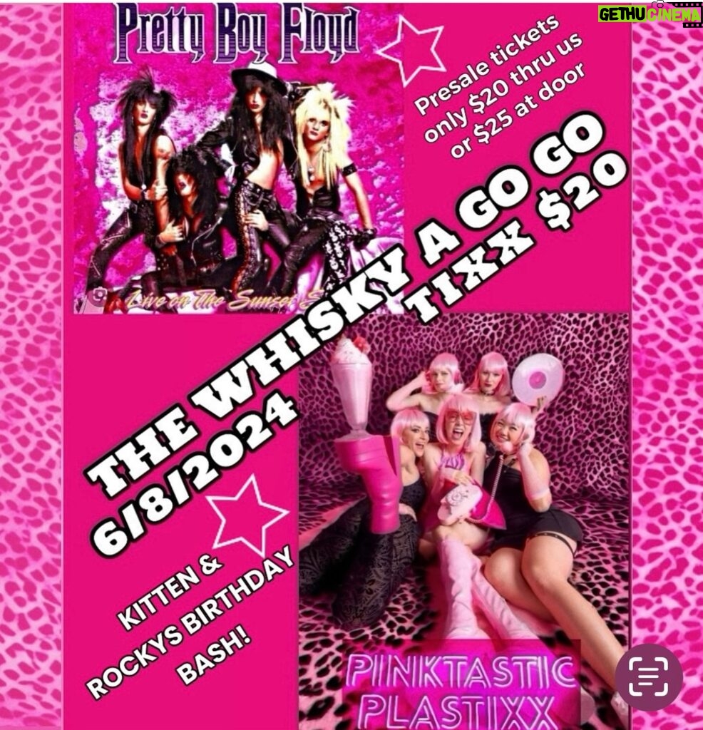 Kitten Kay Sera Instagram - If you would have told me 3 years ago that I would have a killer all girl band @pinktasticplastixx doing pop punk and we would be performing at the most famous club in LA I don’t think I would have believed ya!!!!! Celebrate your dreams and accomplishments!!!!!!!! 💗💫💗💫 Everyone is asking what I’m doing for my birthday and this biggest birthday bash will happen at @thewhiskyagogo 💗 please come show your support on SATURDAY June 8th !! My band @pinktasticplastixx will go on at 8pm sharp !🎤💗 This whole band was a dream of mine and it came true so I hope to see you there!!!! 🥹 ha! 💗 Please buy tickets through us so that we can continue to do amazing shows like this with national acts @prettyboyfloydband ! $20 via Venmo! It’s $25 at the door 🚪 #pinktasticplastixx #allgirlband 📷Photo by @sofinchphotography