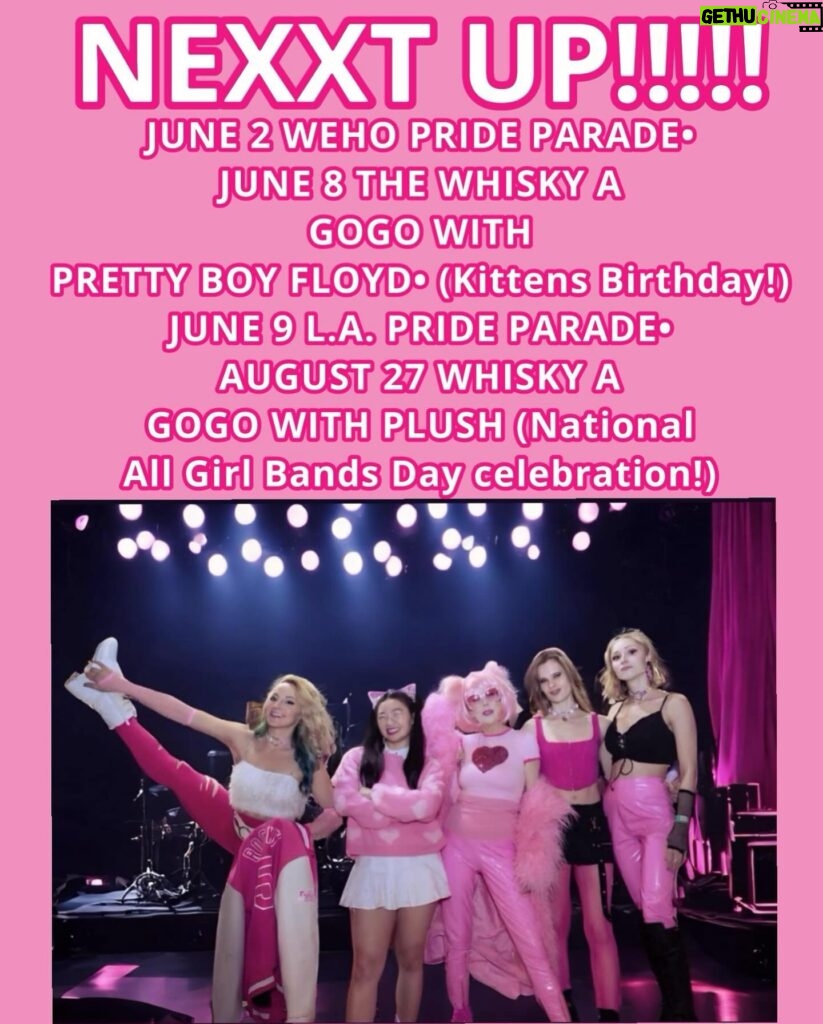 Kitten Kay Sera Instagram - JUST ADDED @pinktasticplastixx at @lapride 💗💗🏳️‍🌈 we are thrilled to be included this year! Last year 150,000 people attended! 💗💅🏻