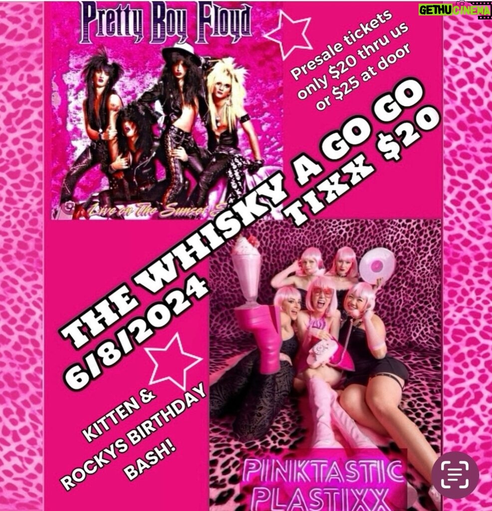 Kitten Kay Sera Instagram - If you would have told me 3 years ago that I would have a killer all girl band @pinktasticplastixx doing pop punk and we would be performing at the most famous club in LA I don’t think I would have believed ya!!!!! Celebrate your dreams and accomplishments!!!!!!!! 💗💫💗💫 Everyone is asking what I’m doing for my birthday and this biggest birthday bash will happen at @thewhiskyagogo 💗 please come show your support on SATURDAY June 8th !! My band @pinktasticplastixx will go on at 8pm sharp !🎤💗 This whole band was a dream of mine and it came true so I hope to see you there!!!! 🥹 ha! 💗 Please buy tickets through us so that we can continue to do amazing shows like this with national acts @prettyboyfloydband ! $20 via Venmo! It’s $25 at the door 🚪 #pinktasticplastixx #allgirlband 📷Photo by @sofinchphotography