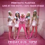 Kitten Kay Sera Instagram – ＴＨＥ ＨＯＴＥＬ ＣＡＦＥ•
ＭＡＩＮ • ＳＴＡＧＥ 
４•２６•２４
１０ ＰＭ 💗 
@thehotelcafe @pinktasticplastixx 

WԀ0⇂
 ㄣᄅ•9ᄅ•ㄣ
 Ǝ⅁∀⊥S NI∀W
 •ƎℲ∀Ɔ ˥Ǝ⊥OH ƎH⊥

ABOUT HOTEL CAFE 
the Hotel Cafe has been celebrating the live music experience for over 20 years. By hosting early career performances from names like Adele, Katy Perry, The Lumineers, Billie Eilish, Ed Sheeran, Leon Bridges, Mumford and Sons, Sara Bareilles, and many others, it has been labeled a break out room for many independent artists.

The Hotel Cafe has two separate stages that run simultaneously. Main Stage has a capacity of 215 with seating for around 40 people. Second Stage is a more intimate room that holds 75 people with seating for around 25 people. Most tickets we sell are GA with no assigned seating. Tables are generally first come first serve, unless reserved by the performers.