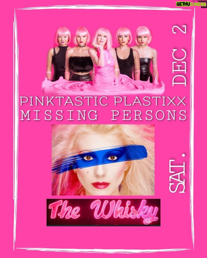 Kitten Kay Sera Instagram - My band @pinktasticplastixx is opening for Missing Persons on SATURDAY DEC 2nd at @thewhiskyagogo ! 💗Discount tickets available through me only for $20 bux !! We go on at 9pm 🕘 THIS SHOW WILL SELL OUT! VENMO Kittenkaysera and put your name & there will be a list at the door 🚪 MEMBERS OF THE PRESS -PLEASE DIRECT MESSAGE ME FOR INTERVIEWS & PHOTO/FILM PASS. 💗📷🎥