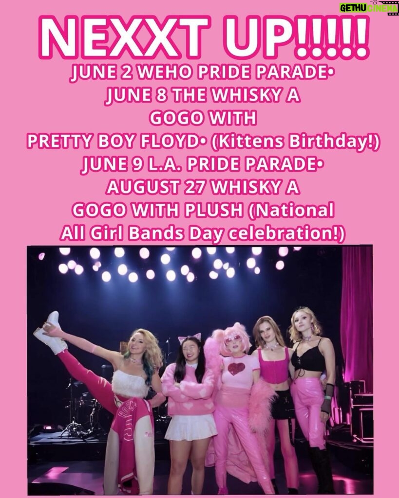 Kitten Kay Sera Instagram - JUST ADDED @pinktasticplastixx at @lapride 💗💗🏳️‍🌈 we are thrilled to be included this year! Last year 150,000 people attended! 💗💅🏻