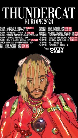 Kitty Cash Instagram - So excited to be hitting the road again with my fave cat!! 
 
The one and only @thundercatmusic ✨

I’ll be joining him as support for 9 dates on his European tour!! Can’t wait to play some unreleased music and dance the night away with ya’ll 🥹 See you soon Europe …purrrr🫶🏽🫶🏽🫶🏽🫶🏽🥹

Here is a little flashback of our show at The Greek Theater 🥹

🎶: “Time Machine” feat. @jamesfauntleroyii @thundercatmusic 

🎥: @sirasounds 

#fyp #thundercat #kittycash #music