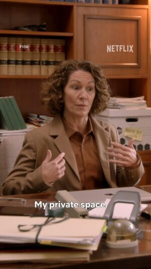 Kitty Flanagan Instagram - Brown is the new Black. Fisk Season 2 now streaming on Netflix! 
All your faves are back. Roz, the woman with a hairstyle inspired by a cassowary. Ray, the boss who’s made doing nothing an art form. The Webmaster, a young man wise beyond his years. And of course, Helen, the least glamorous lawyer on television since Lionel Hutz 🤎🤎