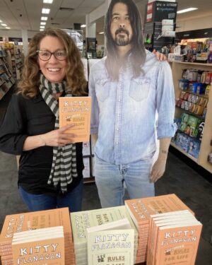 Kitty Flanagan Instagram - So apparently Dave Grohl is a big fan of my rules - who knew?! Had a great chat with him (he didn’t say much) and signed a few copies of my new book @dymocksprahran