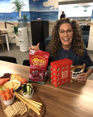 Kitty Flanagan Instagram - Amazing to finally be touring again. And in QLD! Thanks to the generous Junkees fans in Caloundra last night for gifting me some sweeeeeet alternatives to my backstage “wellness” platter x