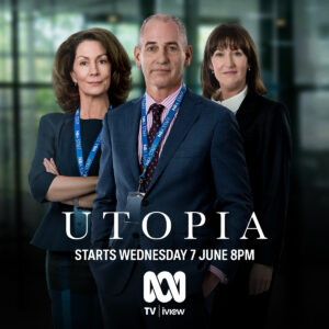 Kitty Flanagan Instagram - New hairdo, same bitchy attitude! Rhonda’s back and making life hell for Nat and Tony at the NBA. New season Utopia tonight 8pm @abctv . (P.S - I still don’t really understand what Rhonda’s job is)