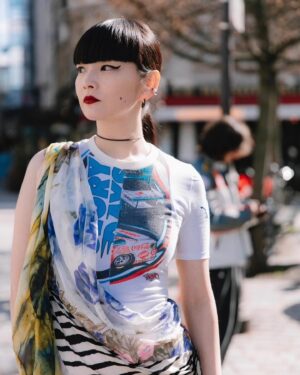 Kozue Akimoto Instagram - 🌙
#pfw #marineserre