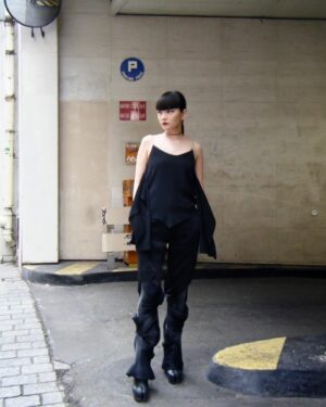 Kozue Akimoto Instagram - 🖤Kiko Kostadinov🖤
#pfw #kikokostadinov